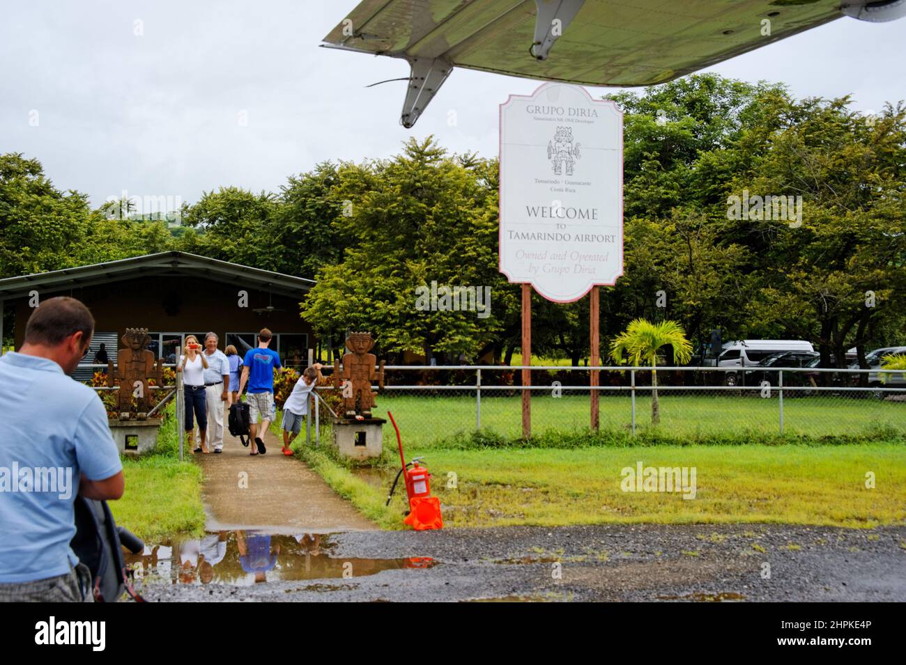 Costa Rica , Tamarindo Airport landing Stock Photo Alamy