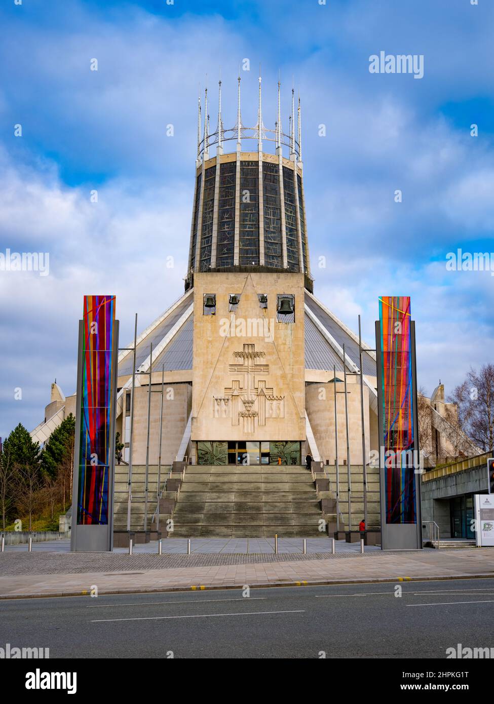 Metropolitan Cathedral of Christ The King, Mount Pleasant,  Liverpool, L3 5TQ. Cathedral, Liverpool Metropolitan Cathedral, Stock Photo