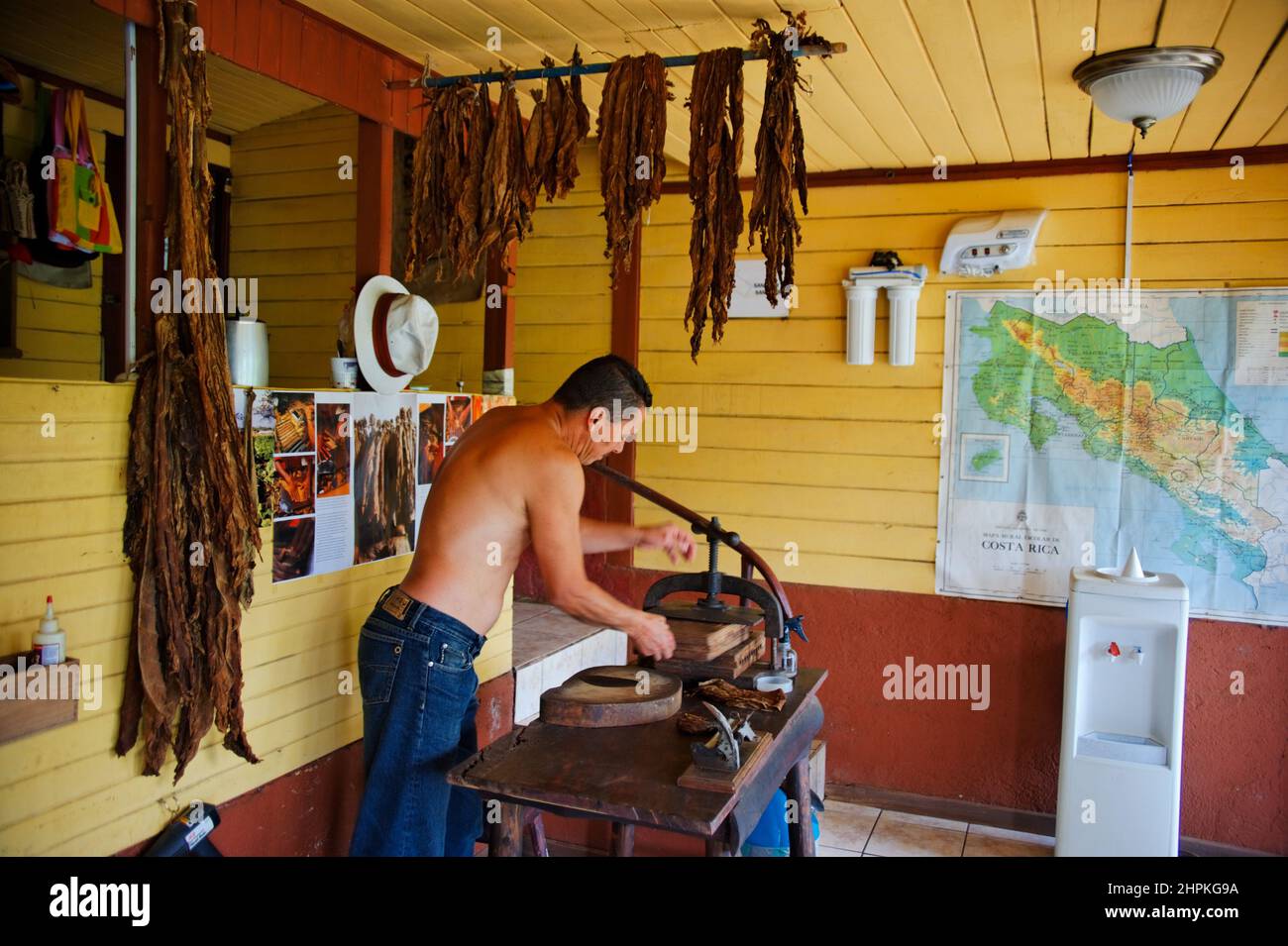 Cigars factory, Republic of Costa Rica, Central America Stock Photo