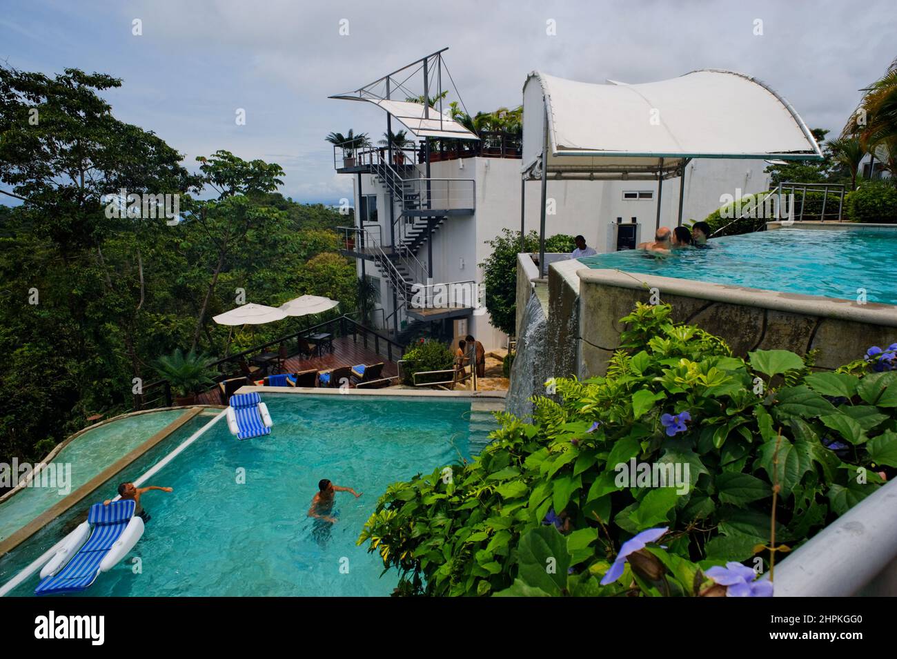 Swimmin pool, Gaia Hotel and Reserve, Quepos, Republic of Costa Rica, Central America Stock Photo