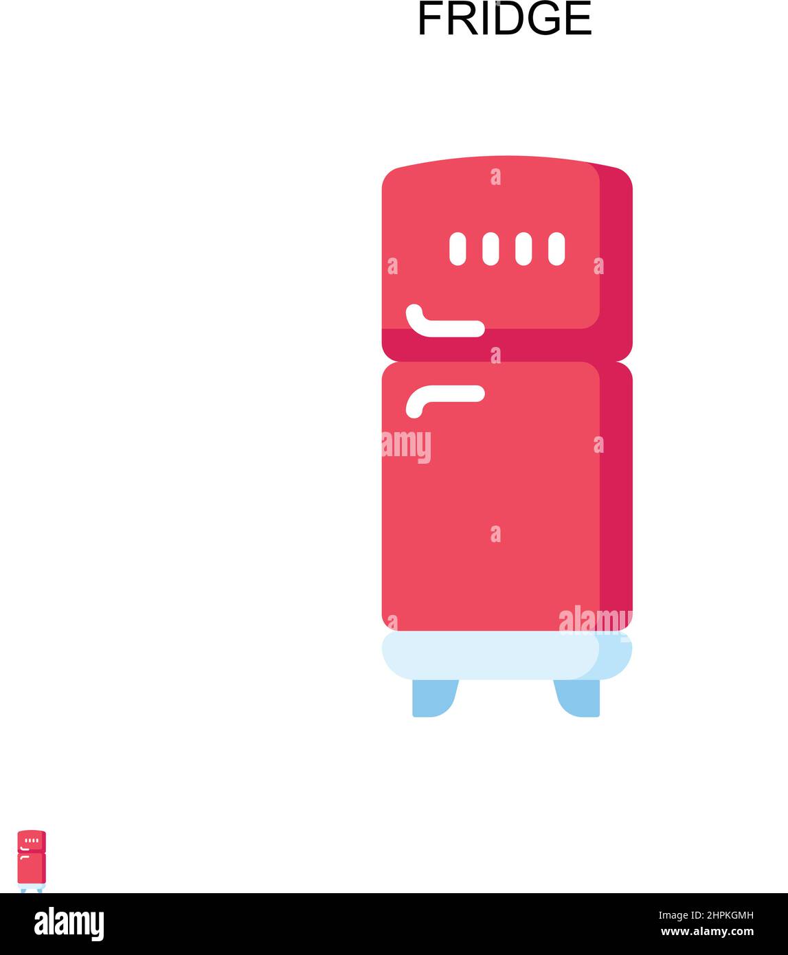 Fridge Simple vector icon. Illustration symbol design template for web ...