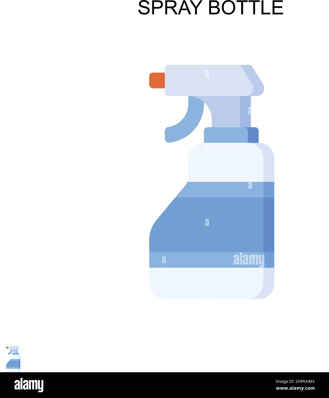 Spray bottle Simple vector icon. Illustration symbol design template ...