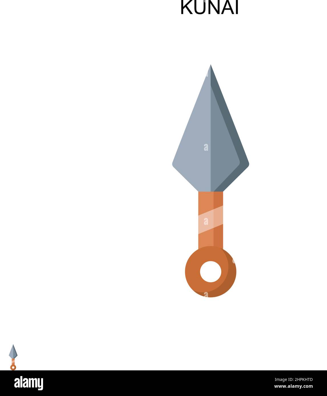 illustration vector graphic of Kunai, Kunai Hiraishin, chakura to knife,  shuriken, etc. a weapon used by ninjas in Naruto anime Stock Vector