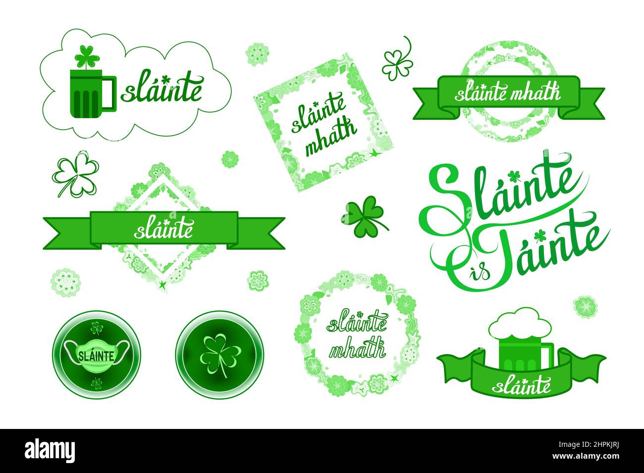 Good luck ribbons Stock Vector Images Alamy