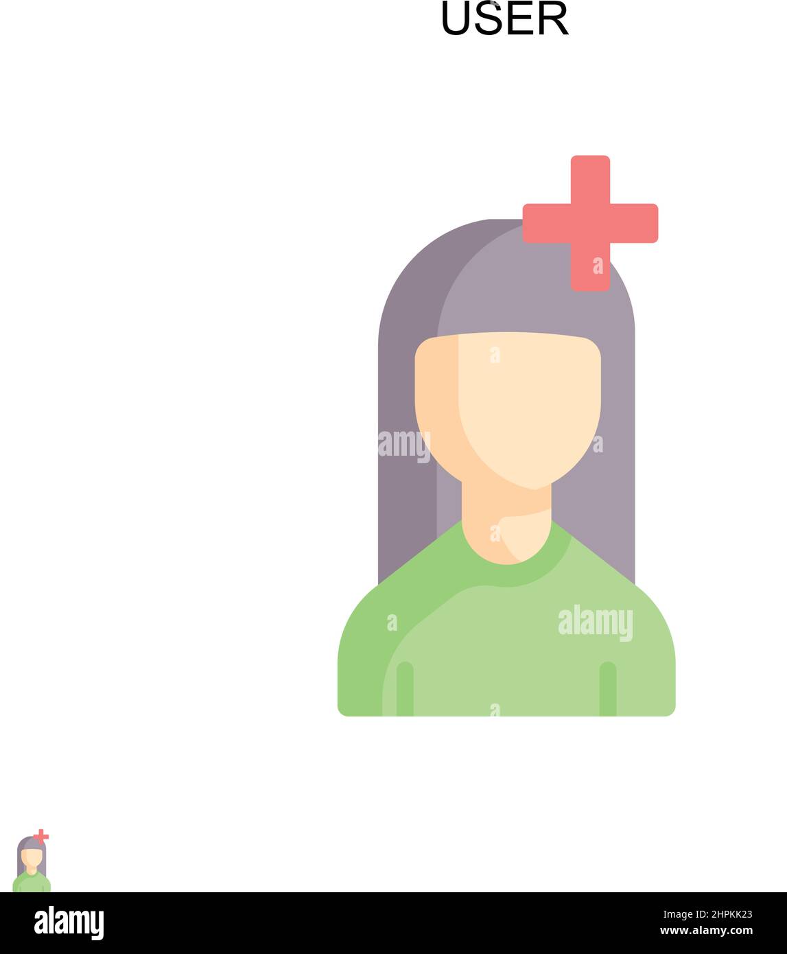 User Simple vector icon. Illustration symbol design template for web ...