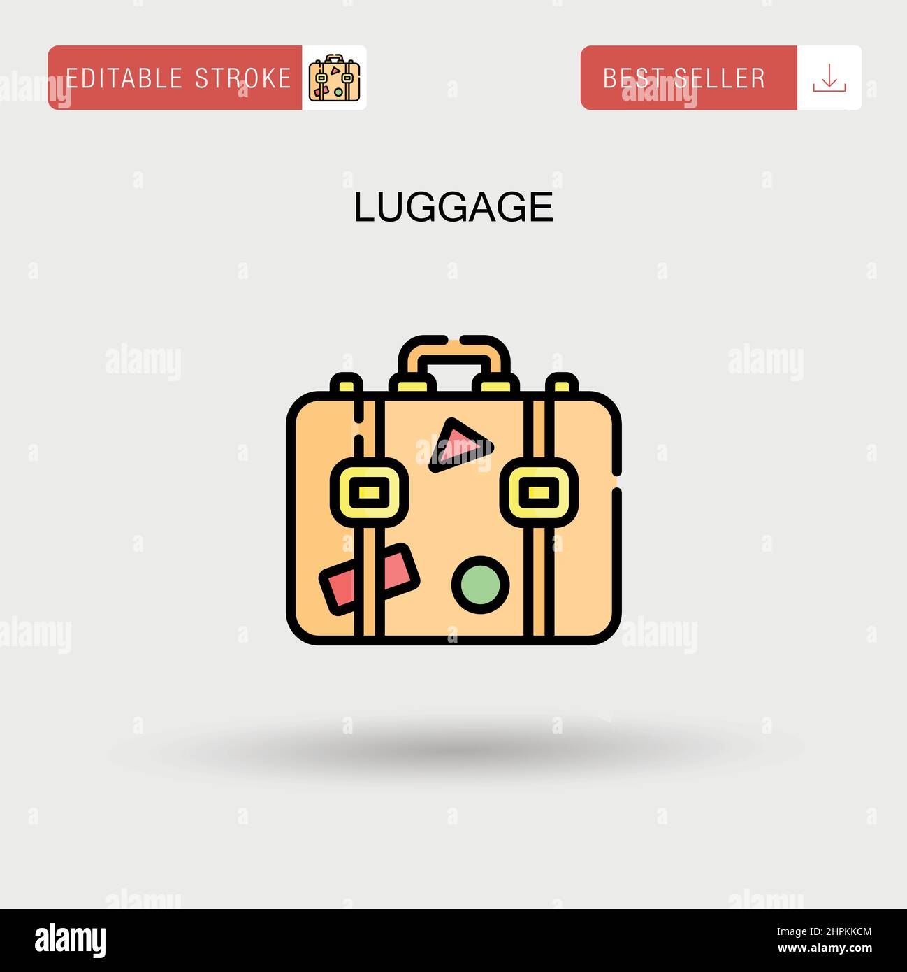 Luggage Simple vector icon Stock Vector Image & Art Alamy