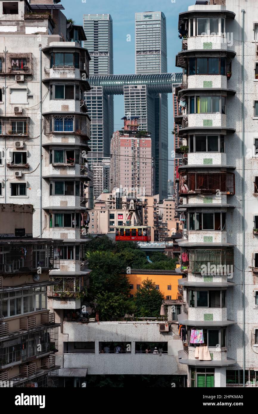 Chongqing urban architecture white elephants Stock Photo Alamy