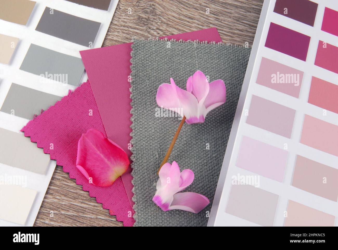 fabric swatches designing combine with colors Stock Photo Alamy