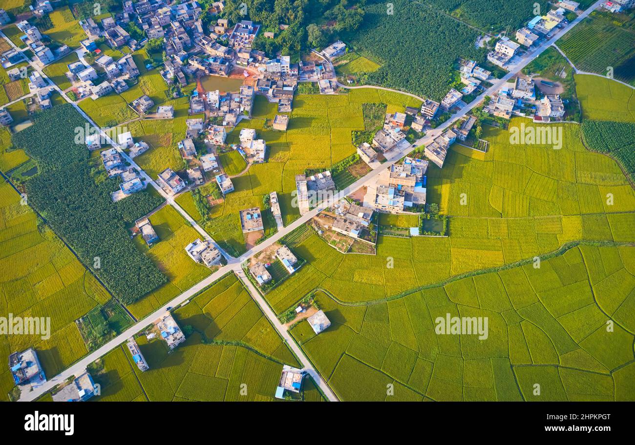 Light and shadow rural villages hi-res stock photography and images - Alamy