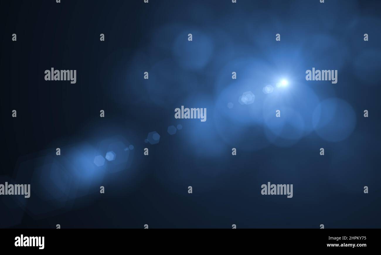 Lens Flare light over background. Easy to add overlay or screen filter