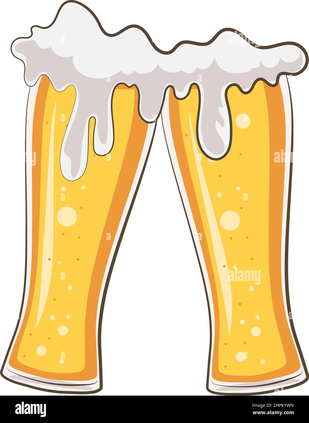 cheers beers glasses Stock Vector