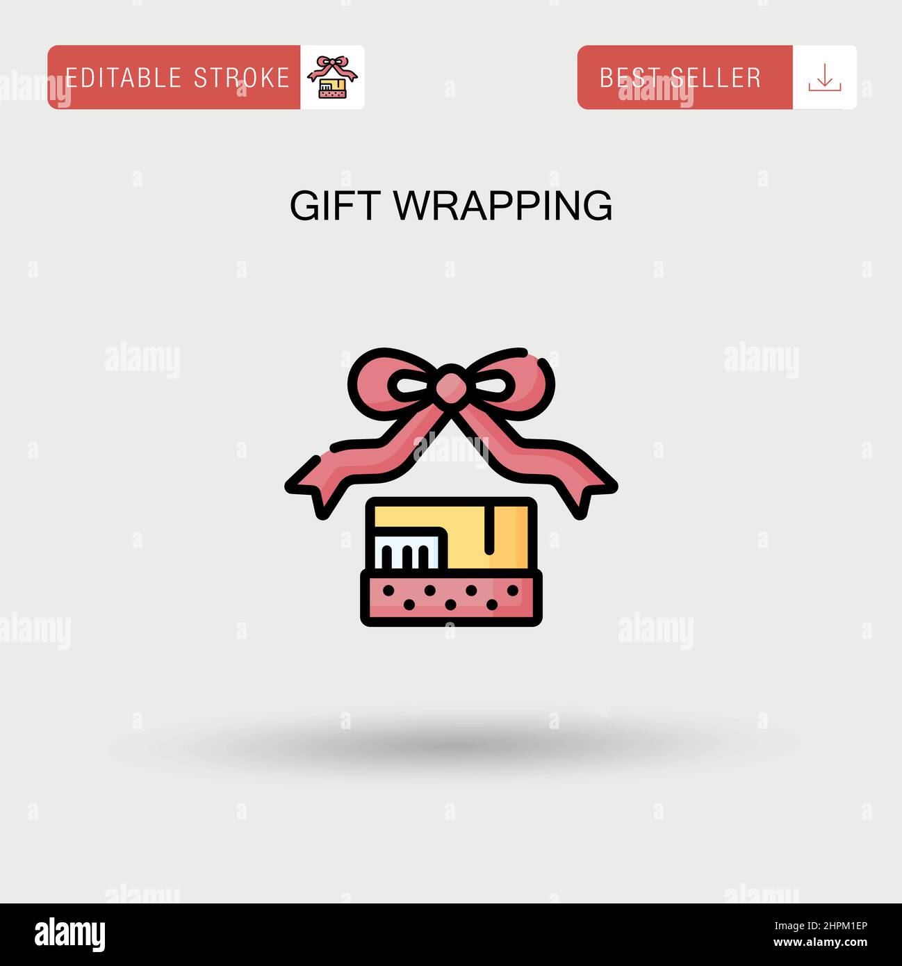 Gift wrapping Simple vector icon Stock Vector Image & Art Alamy