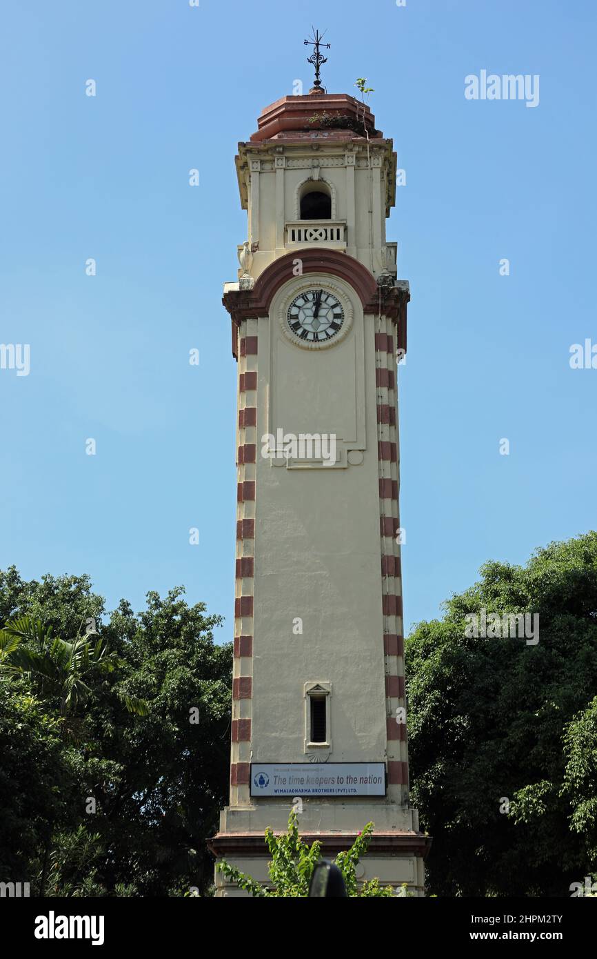 Khan Clock Tower in the Pettah neighbourhood of Colombo in Sri Lanka