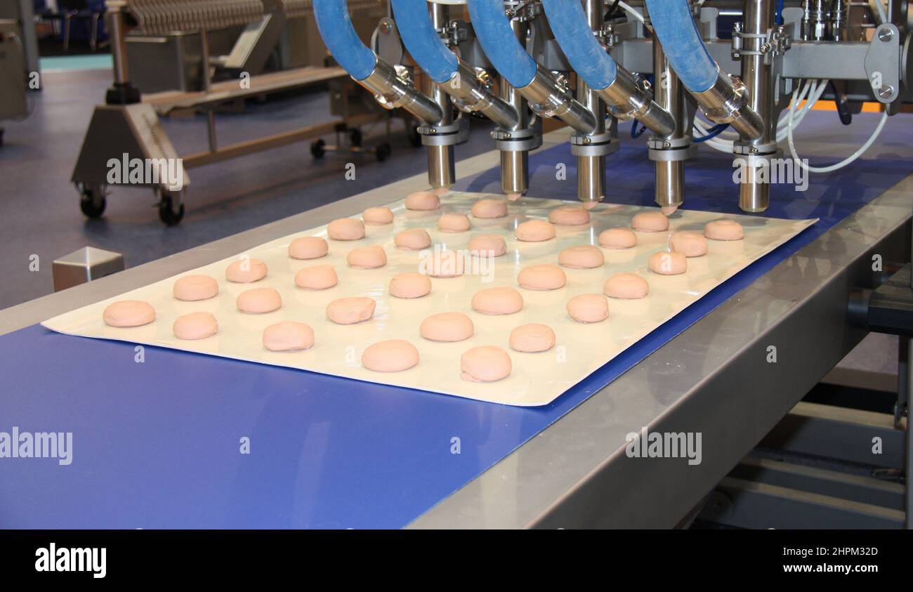 A Food Processing Machine for Cakes and Biscuits Stock Photo - Alamy