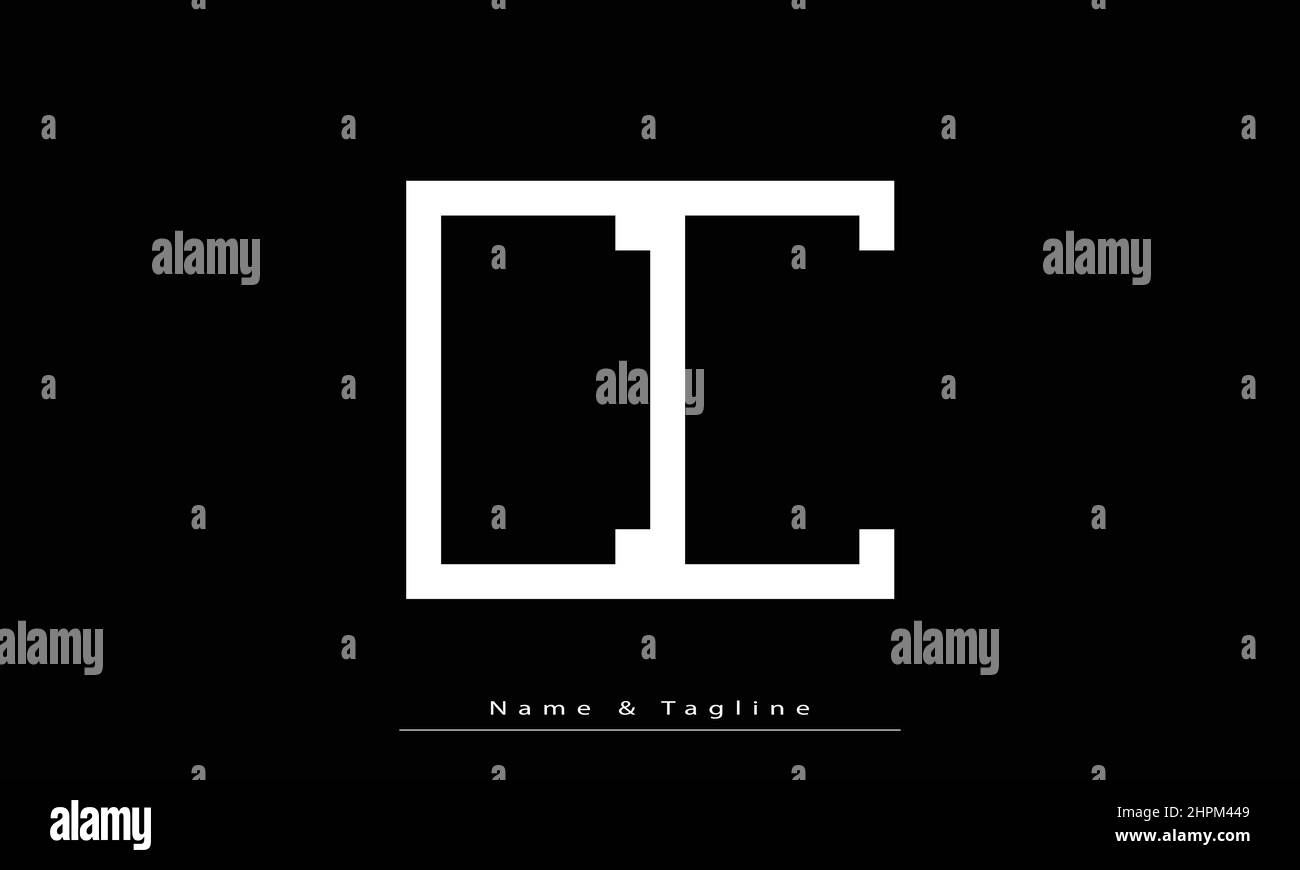 Alphabet letters Initials Monogram logo CC Stock Vector