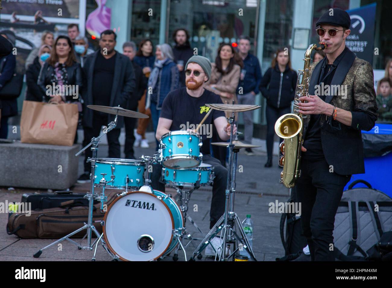 Street performers at Cork Jazz Festival 2021 Stock Photo Alamy
