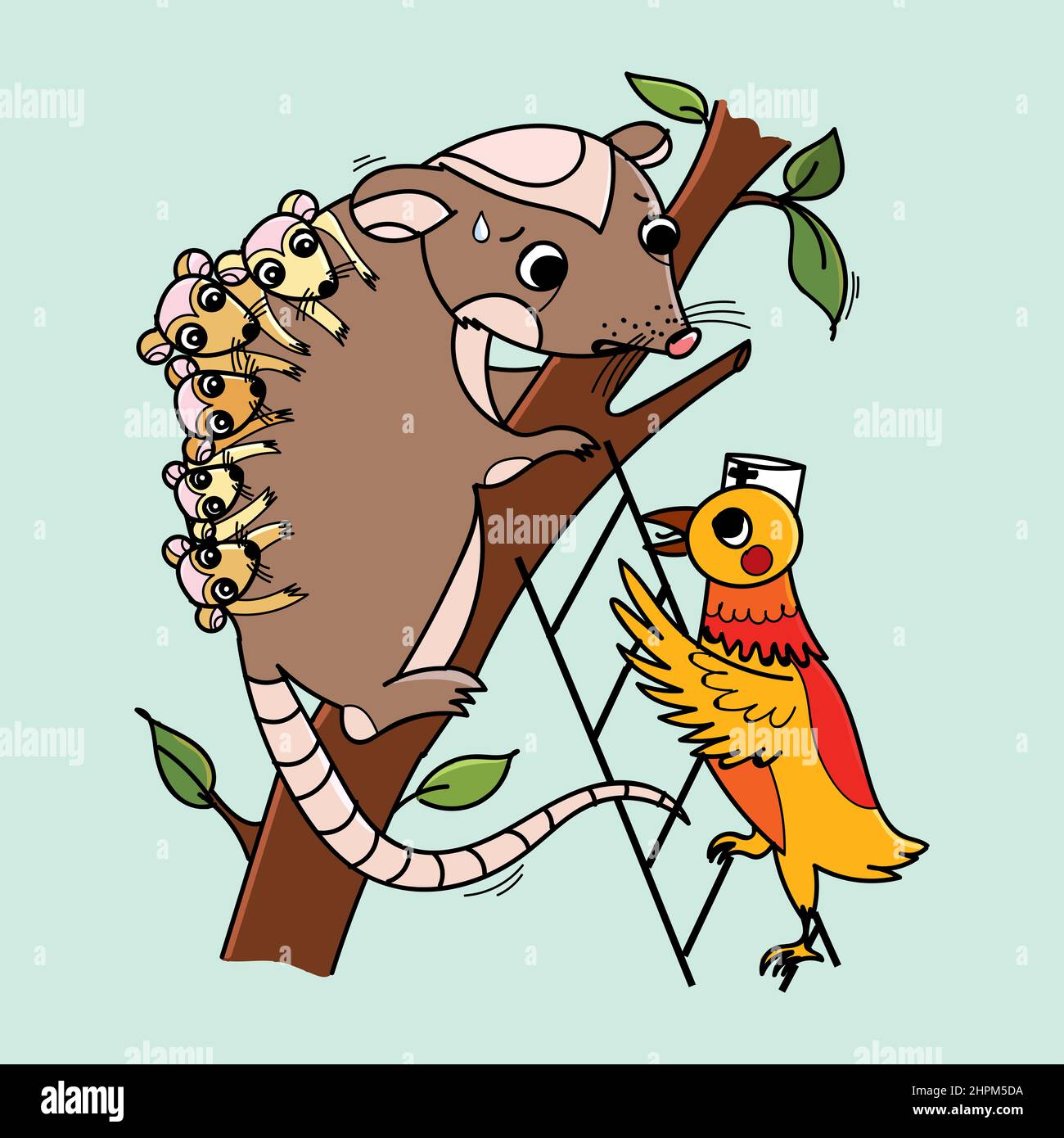 Animal nurse cute illustration Stock Photo Alamy