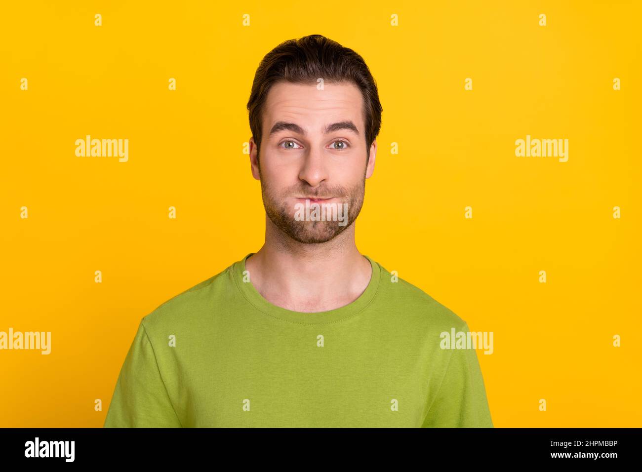 Inflate cheeks hi-res stock photography and images - Alamy