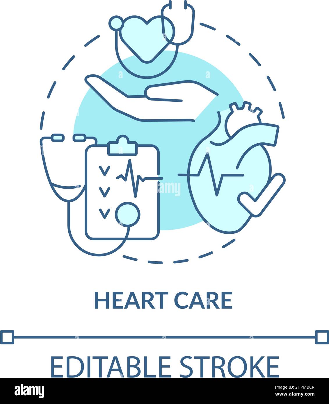 Heart care turquoise concept icon Stock Vector Image & Art - Alamy