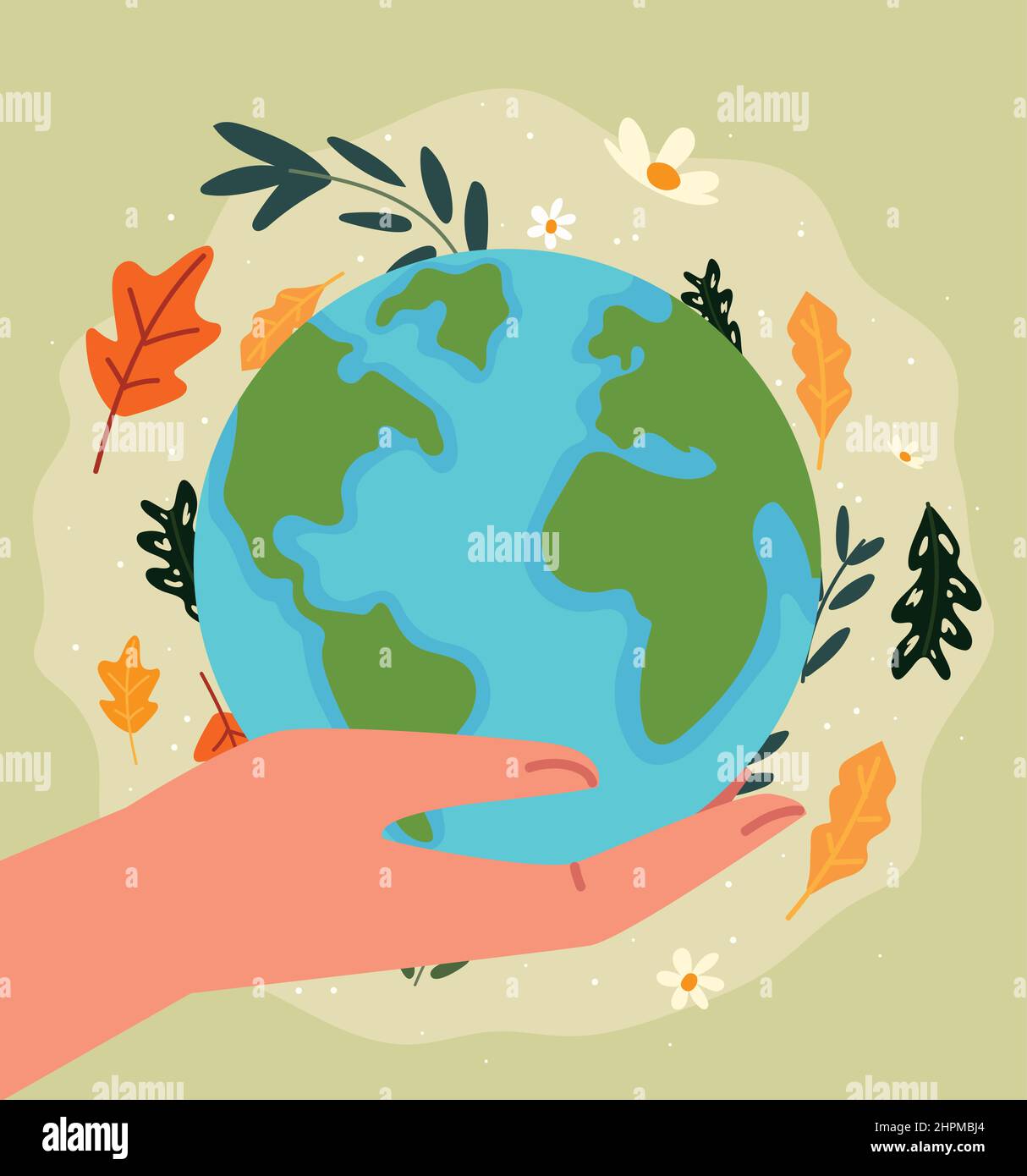 hand holds globe map Stock Vector Image & Art - Alamy