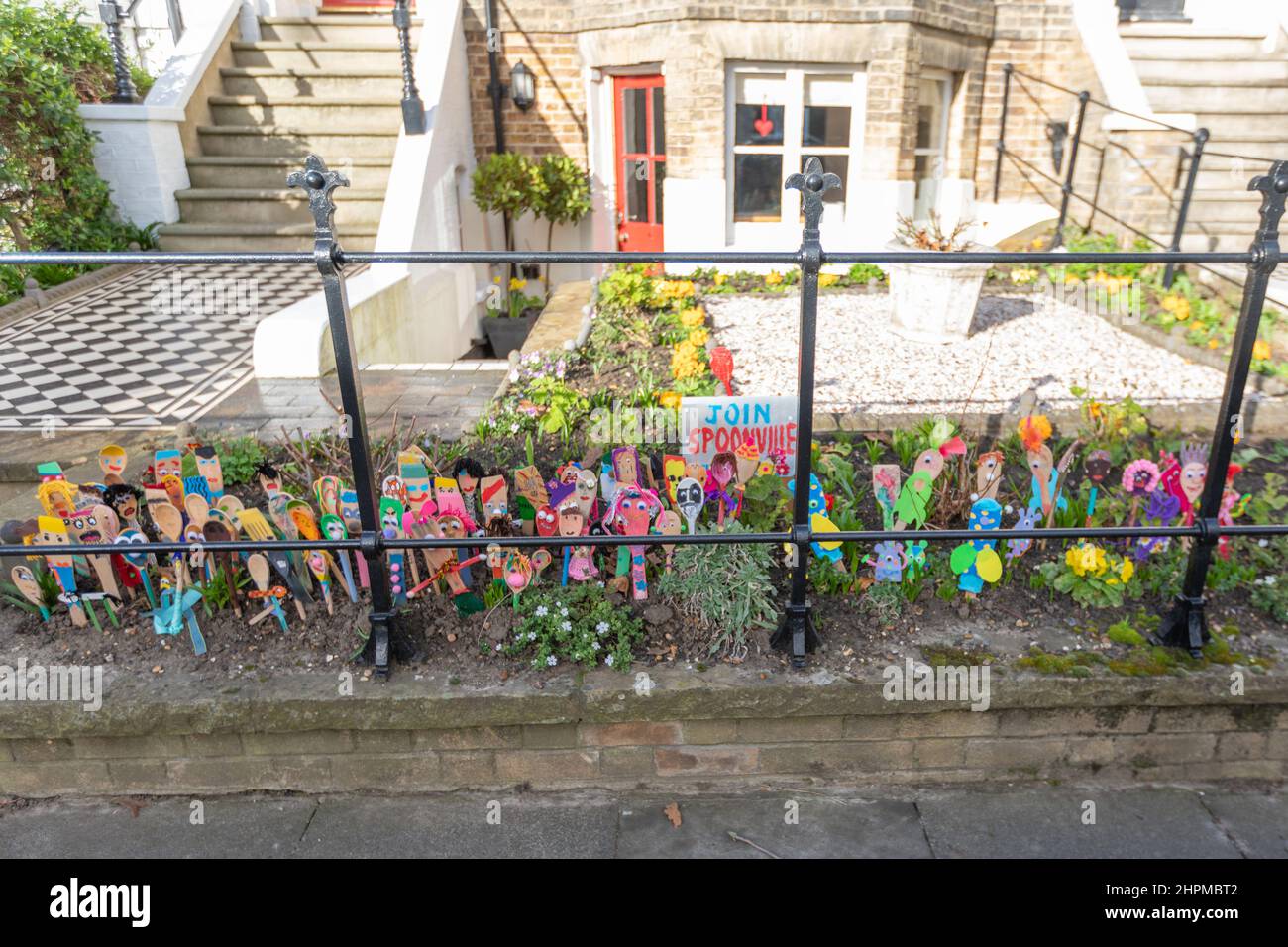 Southend on Sea, UK. 22nd Feb, 2022. A collection of wooden spoons and