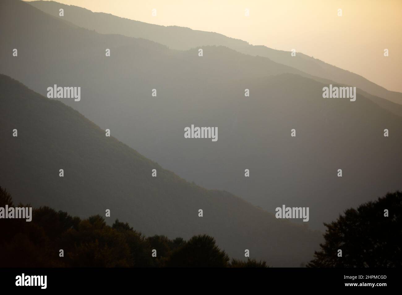 In the mountains of Kosovo near the mountain community of Budakova near ...