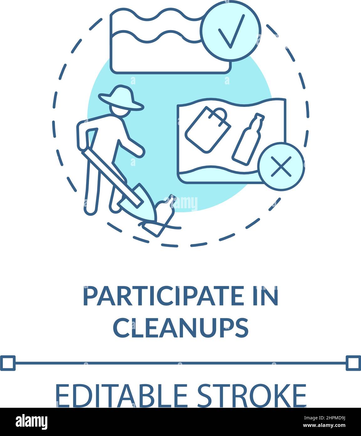 Ocean cleanup symbol Stock Vector Images - Alamy