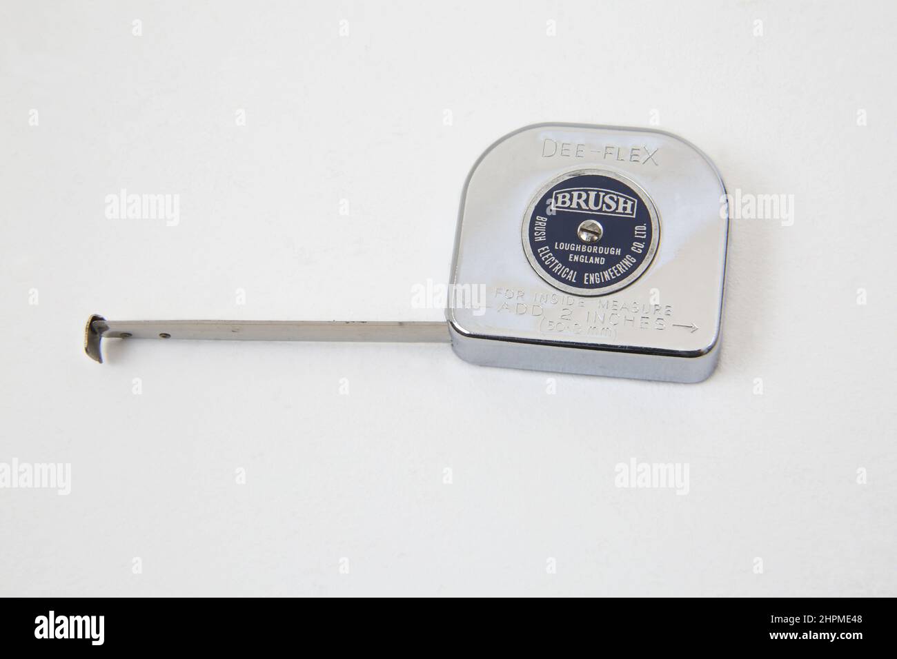 Brush Electrical Engineering Tape Measure Stock Photo