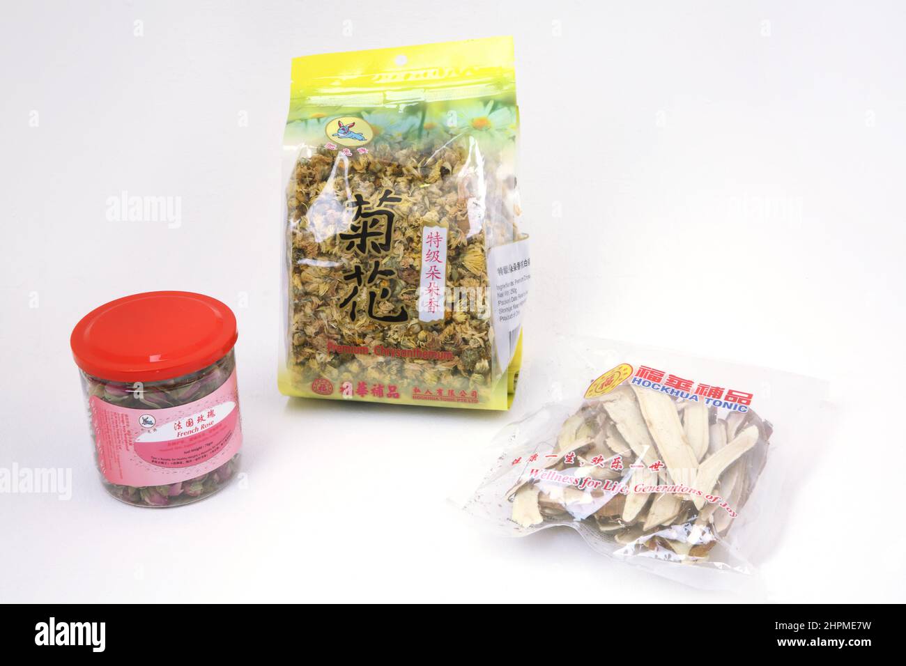 Chinese Teas Chrysanthemum, French Rose and Liquorice Root Tea Stock