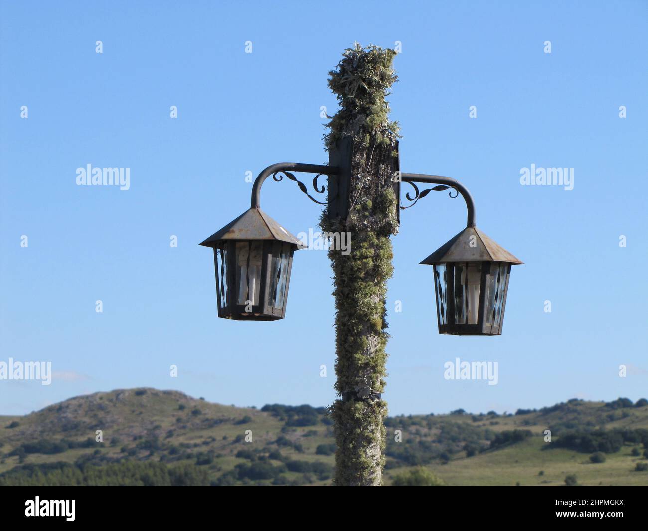 Two blue vintage lanterns hi-res stock photography and images - Alamy