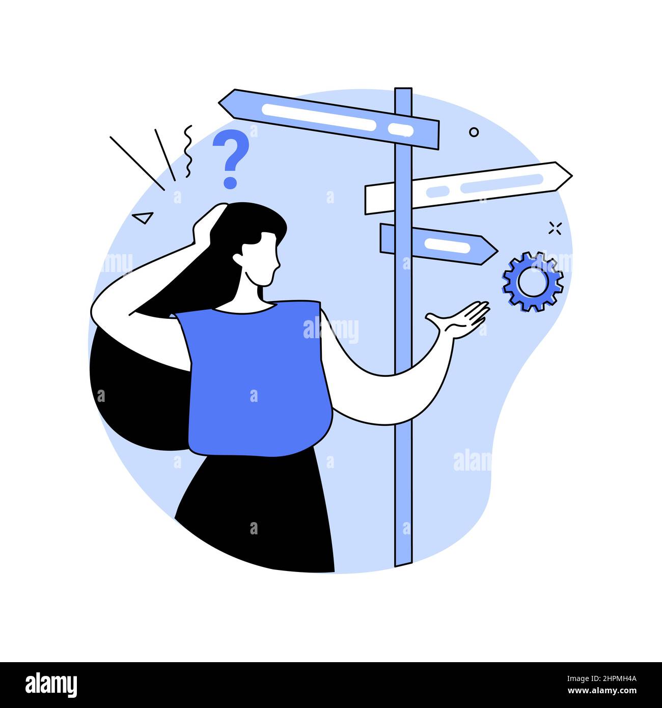 Confusion abstract concept vector illustration Stock Vector Image & Art ...