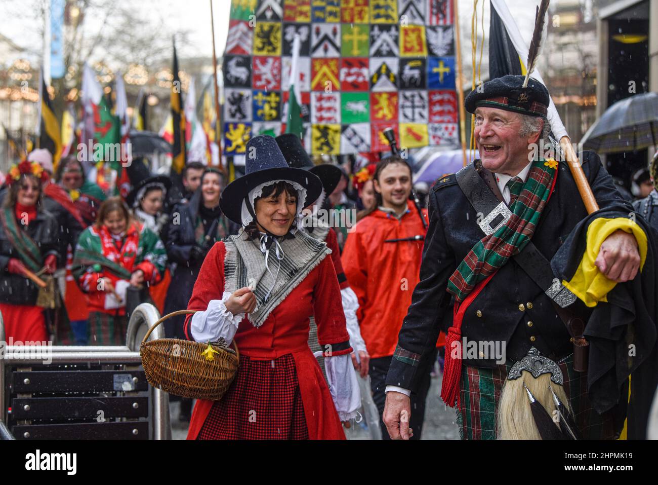 St Davids day in Cardiff, Wales, United Kingdom Stock Photo Alamy