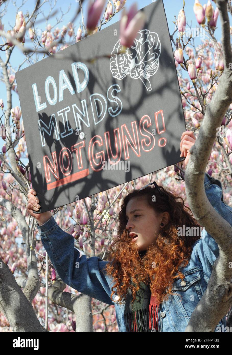 March for Our lives protest in Washington DC Stock Photo