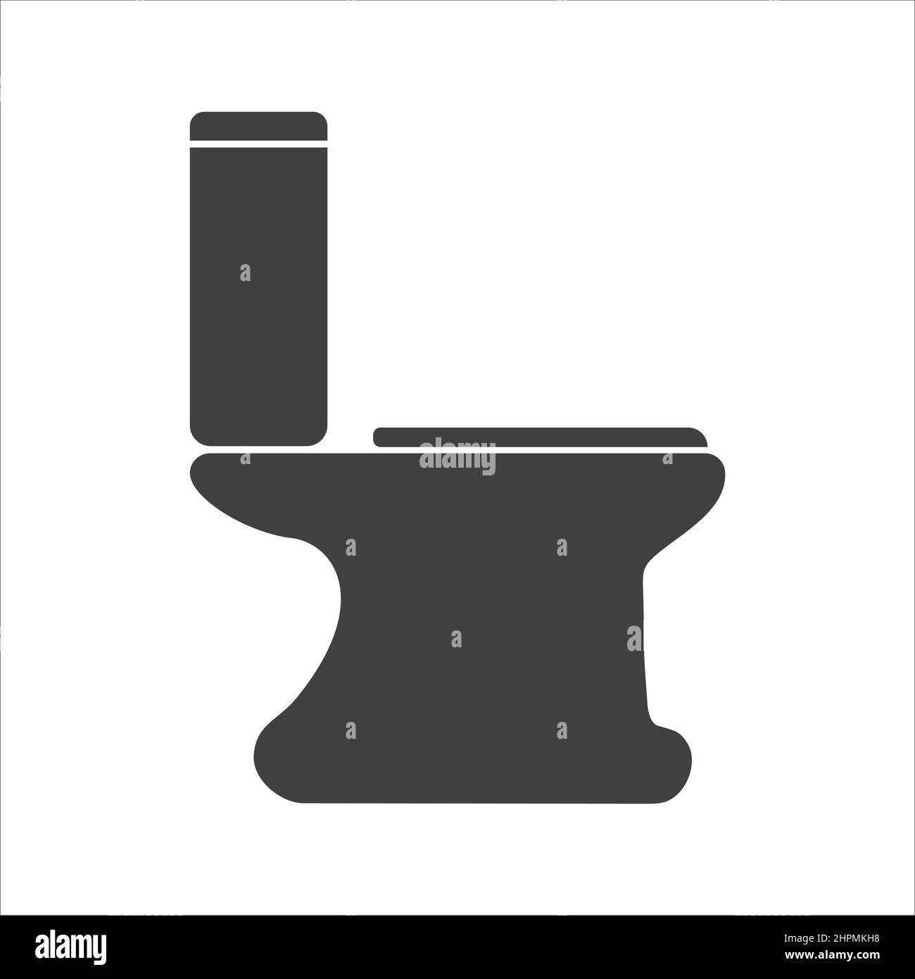 Toilet icon. Simple cleaning element illustration. Vector symbol design