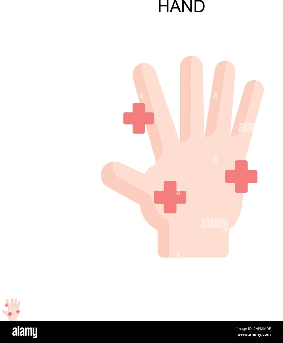 Hand Simple vector icon. Illustration symbol design template for web ...