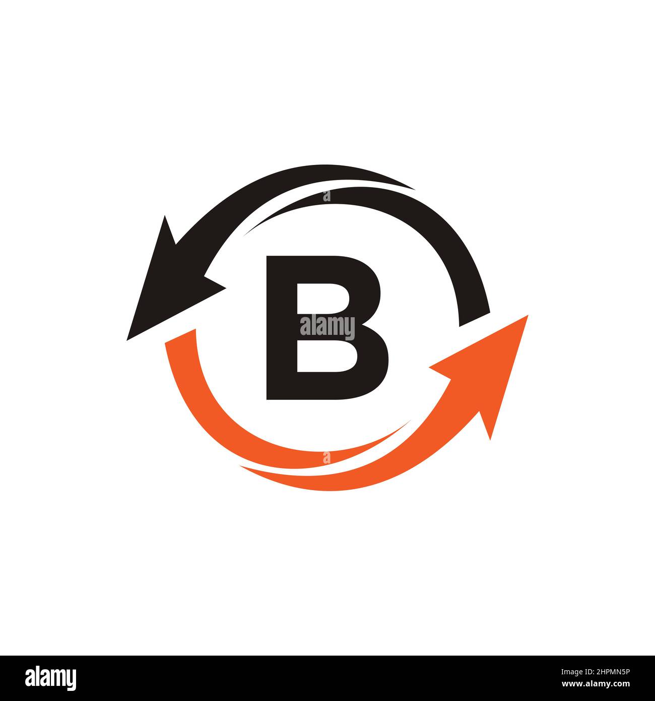 Finance Logo With B Letter Concept. Marketing And Financial Business ...