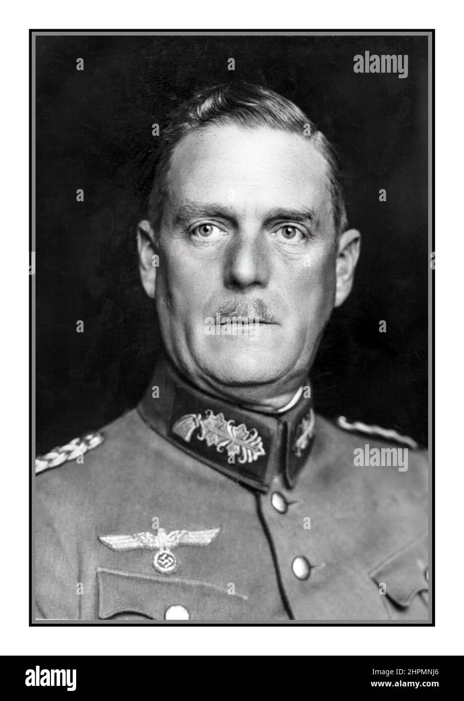 KEITEL 1930s Leading Nazi Wilhelm Keitel in the uniform of a Major General, later Field Marshal General, 1938 to 1945 Chief of the High Command of the Wehrmacht.Confidant and close circle of Adolf Hitler  Executed for war crimes at Nuremberg Germany Stock Photo