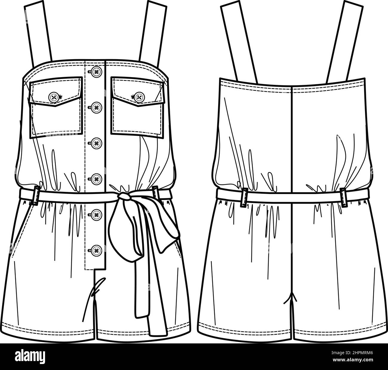 Jumpsuit sketch Cut Out Stock Images & Pictures - Alamy