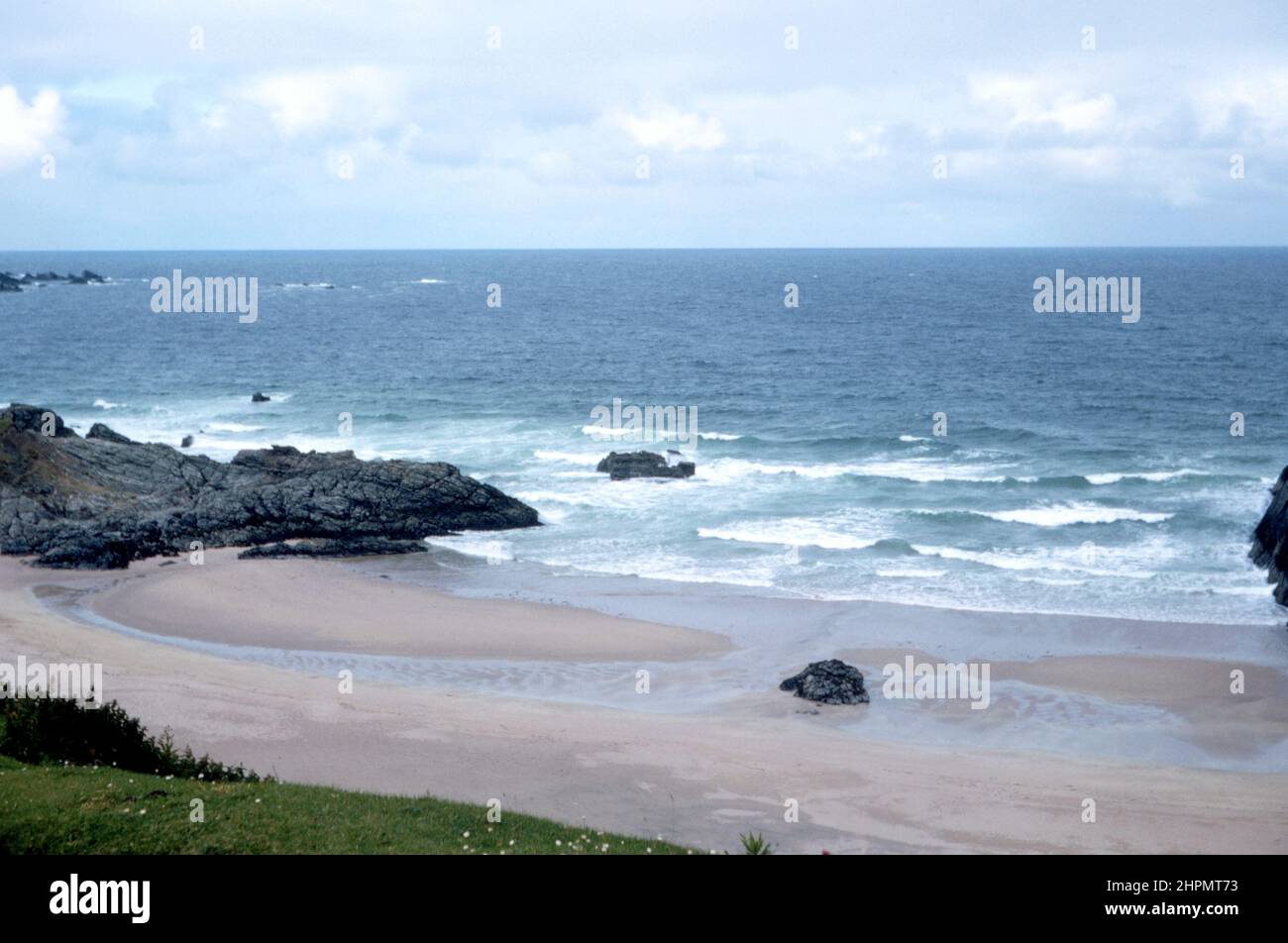 Magnificent beaches and dunes of Balnakeil Bay in Durness Scotland. Holiday destination UK Stock Photo
