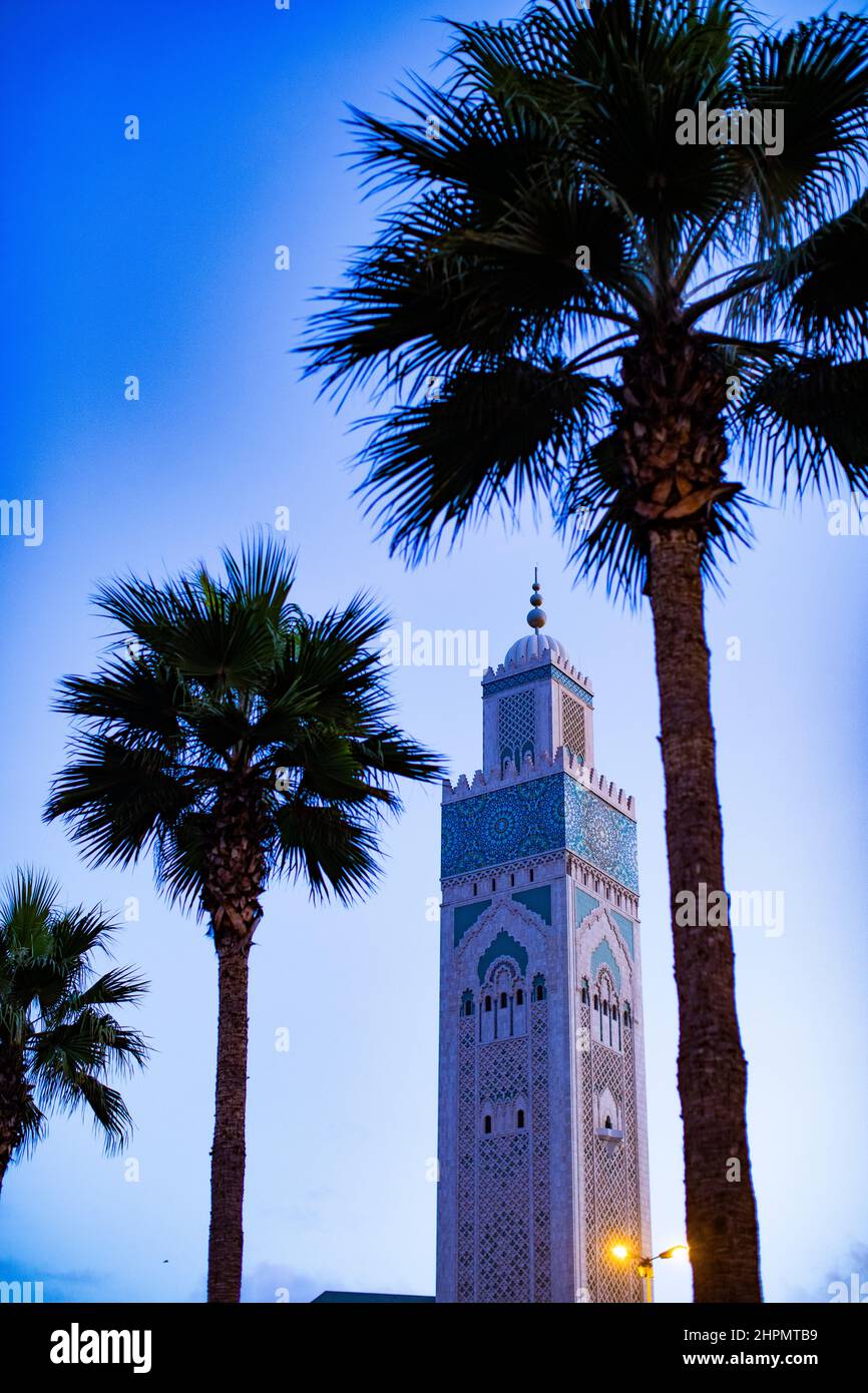 Hassan II Mosque in Casablanca, Morocco, north Africa. Stock Photo