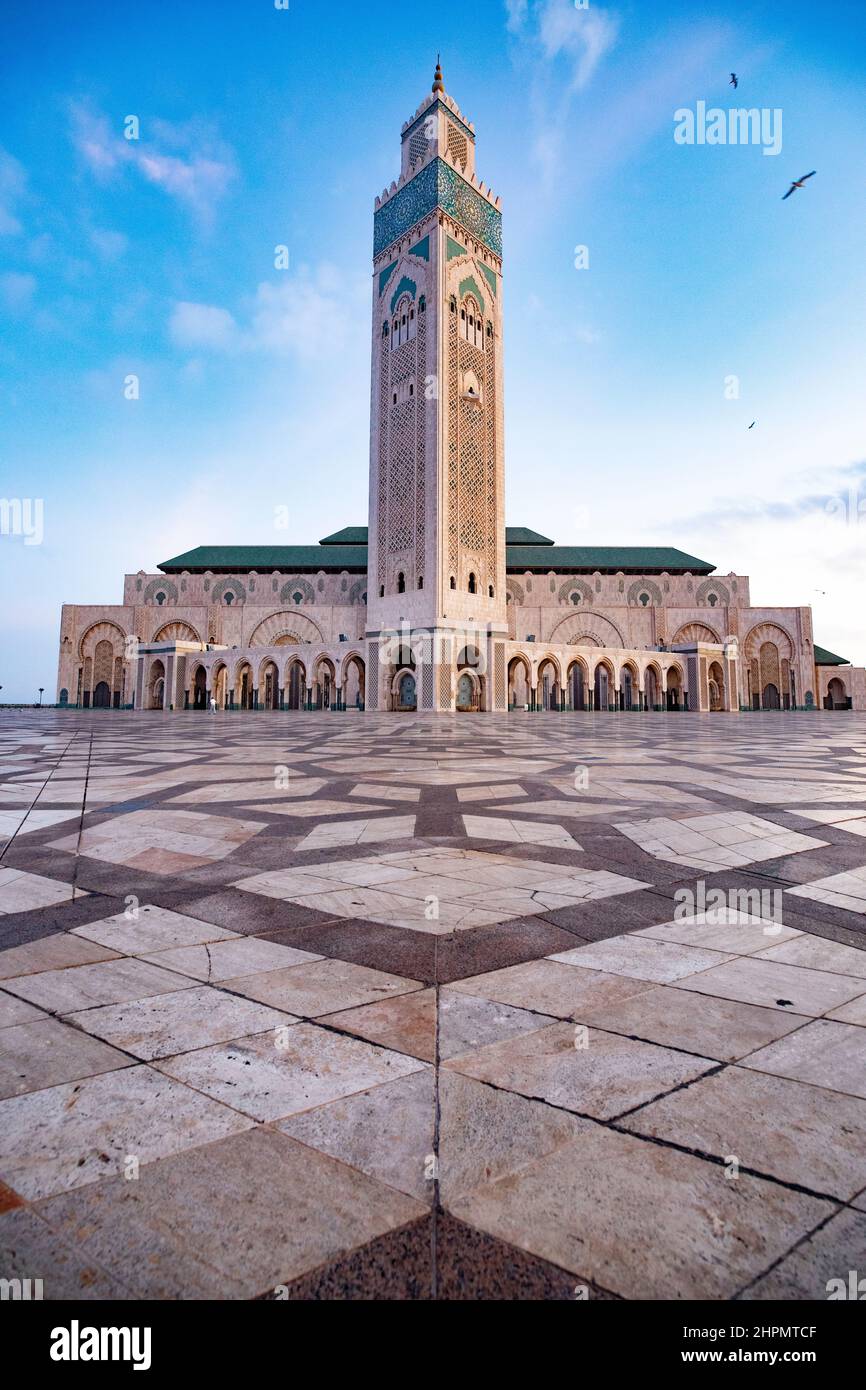 Hassan II Mosque in Casablanca, Morocco, north Africa. Stock Photo