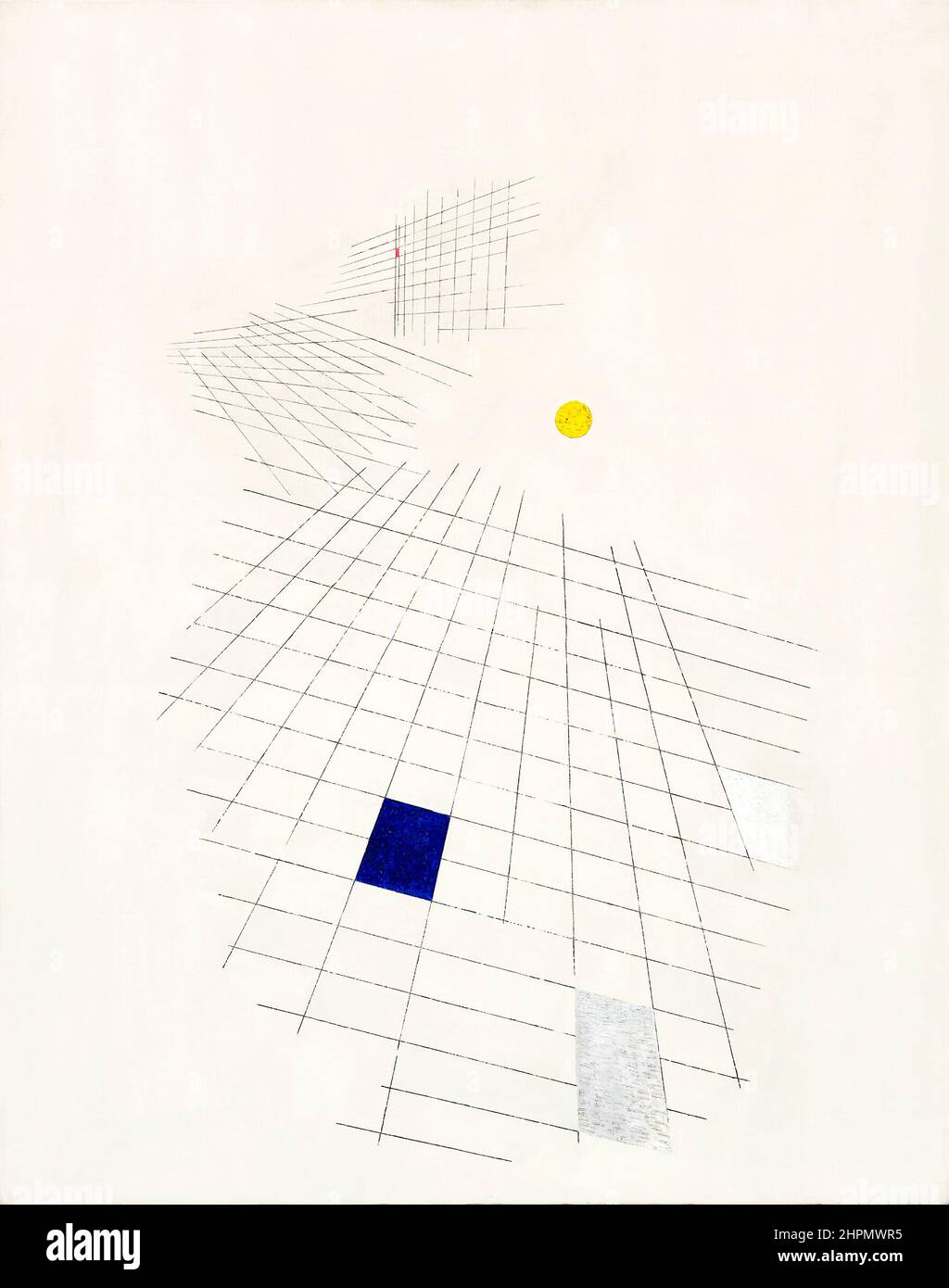 Moholy-Nagy. Untitled by the Hungarian artist and photographer, László Moholy-Nagy (b. László Weisz, 1895-1946), oil and ink on canvas, 1939 Stock Photo
