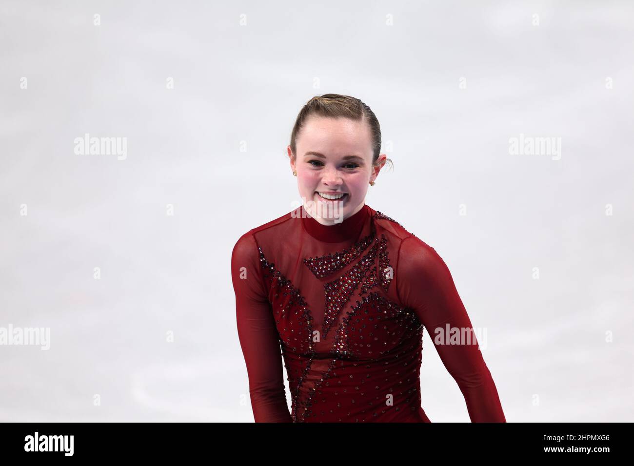 Mariah Bell (USA),  FEBRUARY 17, 2022 - Figure Skating :  Women's Free Skating  during the Beijing 2022 Olympic Winter Games at Capital Indoor Stadium Stock Photo