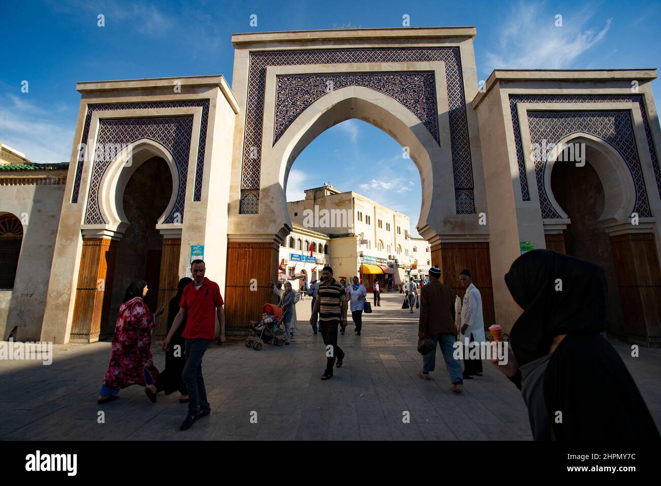 Bab Rcif in Fez medina - Morocco. Stock Photo