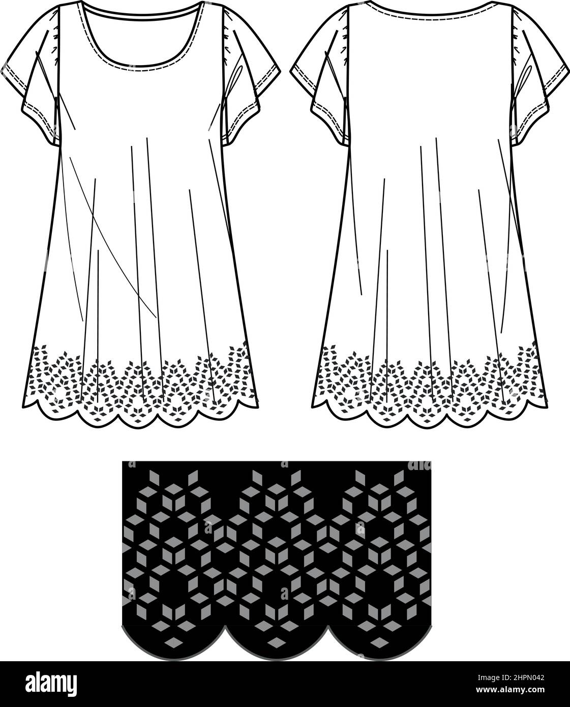 Laser cut dress Black and White Stock Photos Images Alamy