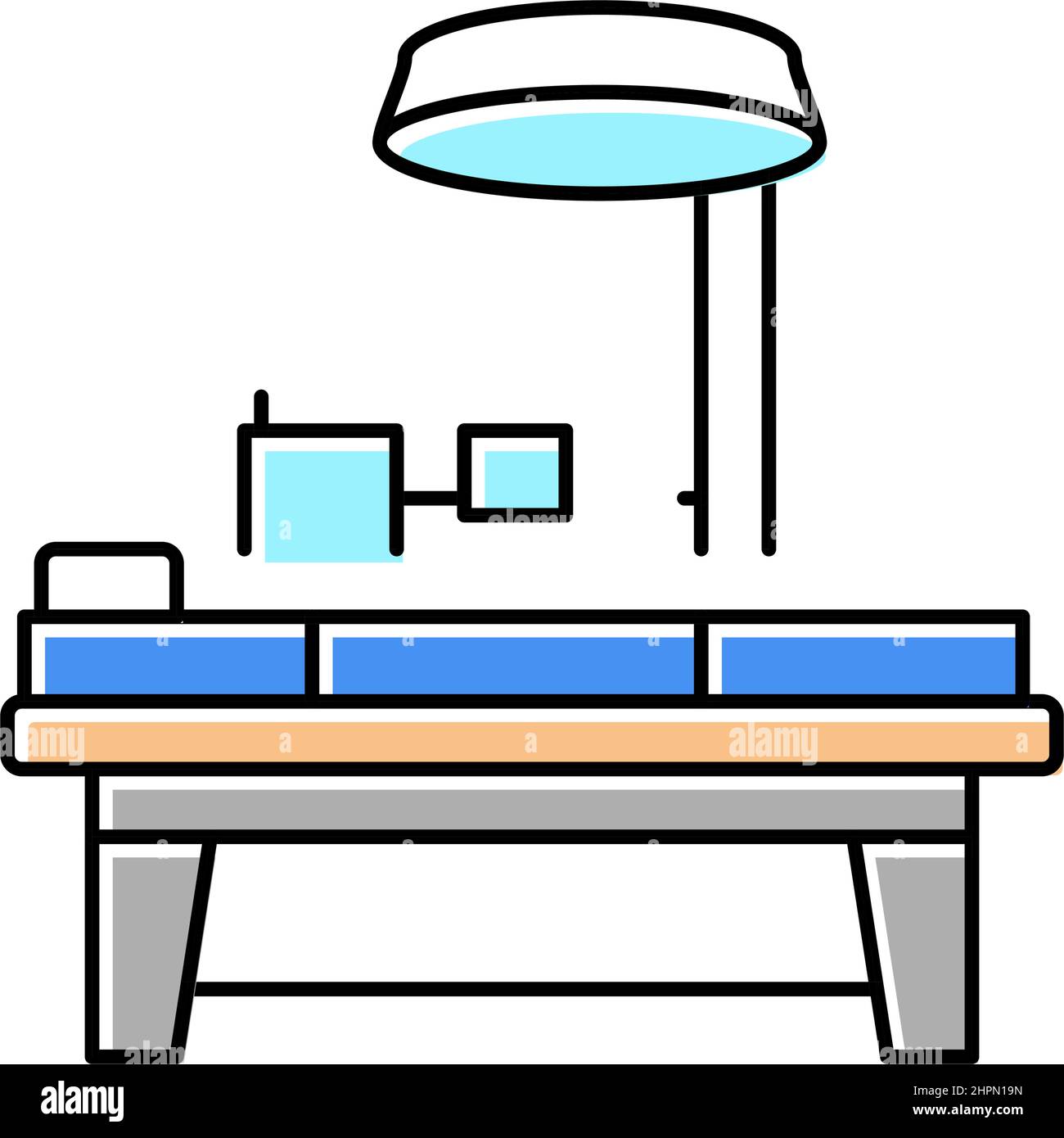 operating table color icon vector illustration Stock Vector Image & Art ...