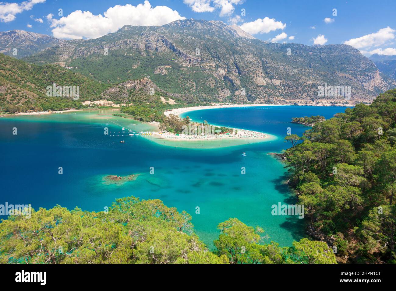 Blue lagoon in Oludeniz, Turkey Stock Photo