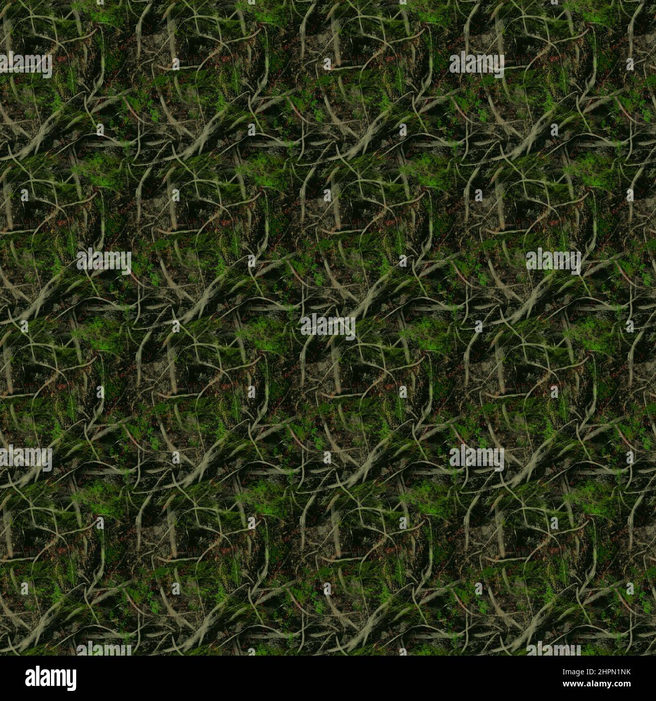 Seamless forest ground colored camouflage pattern illustration Stock ...