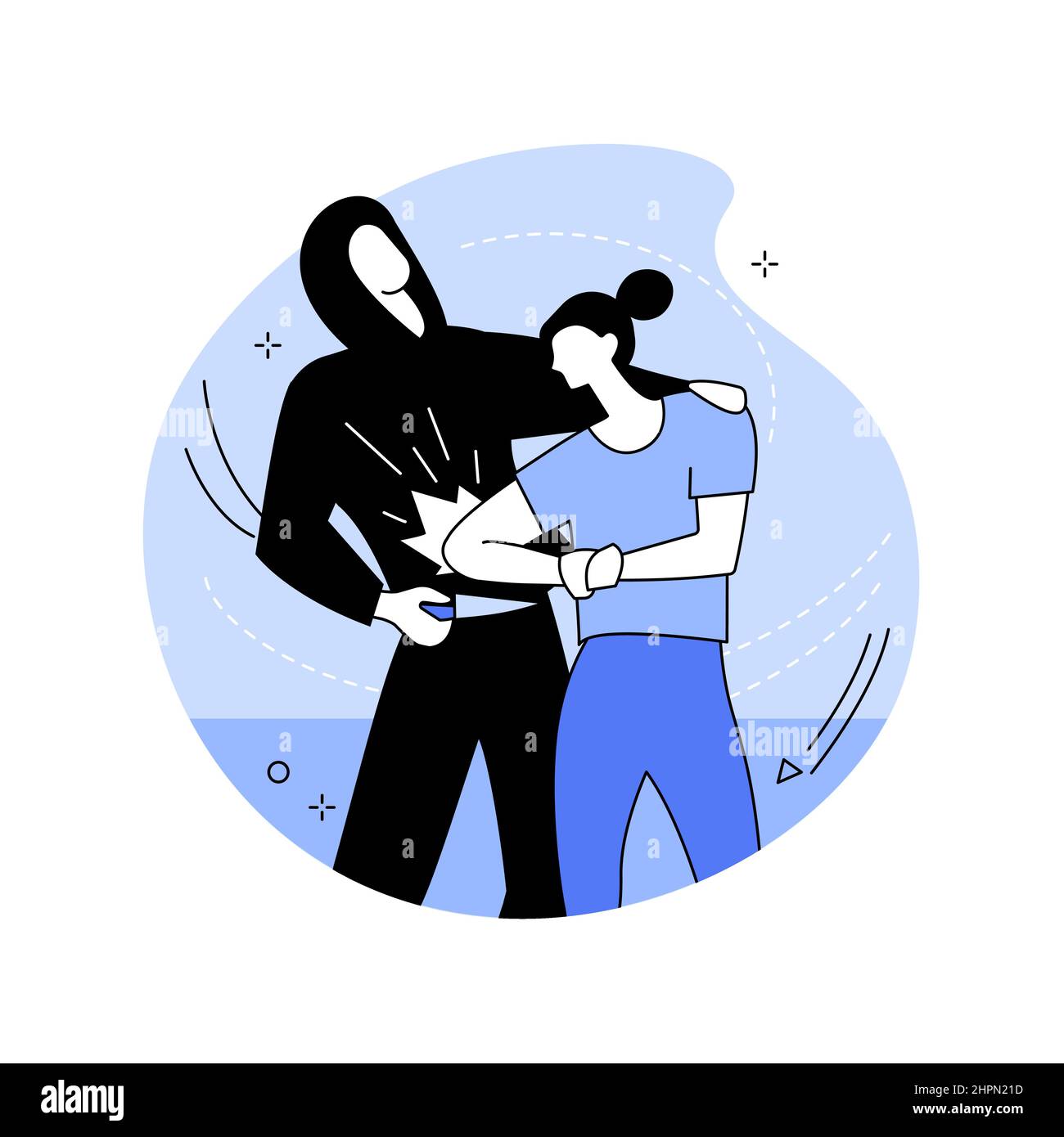 Self defense abstract concept vector illustration Stock Vector Image ...