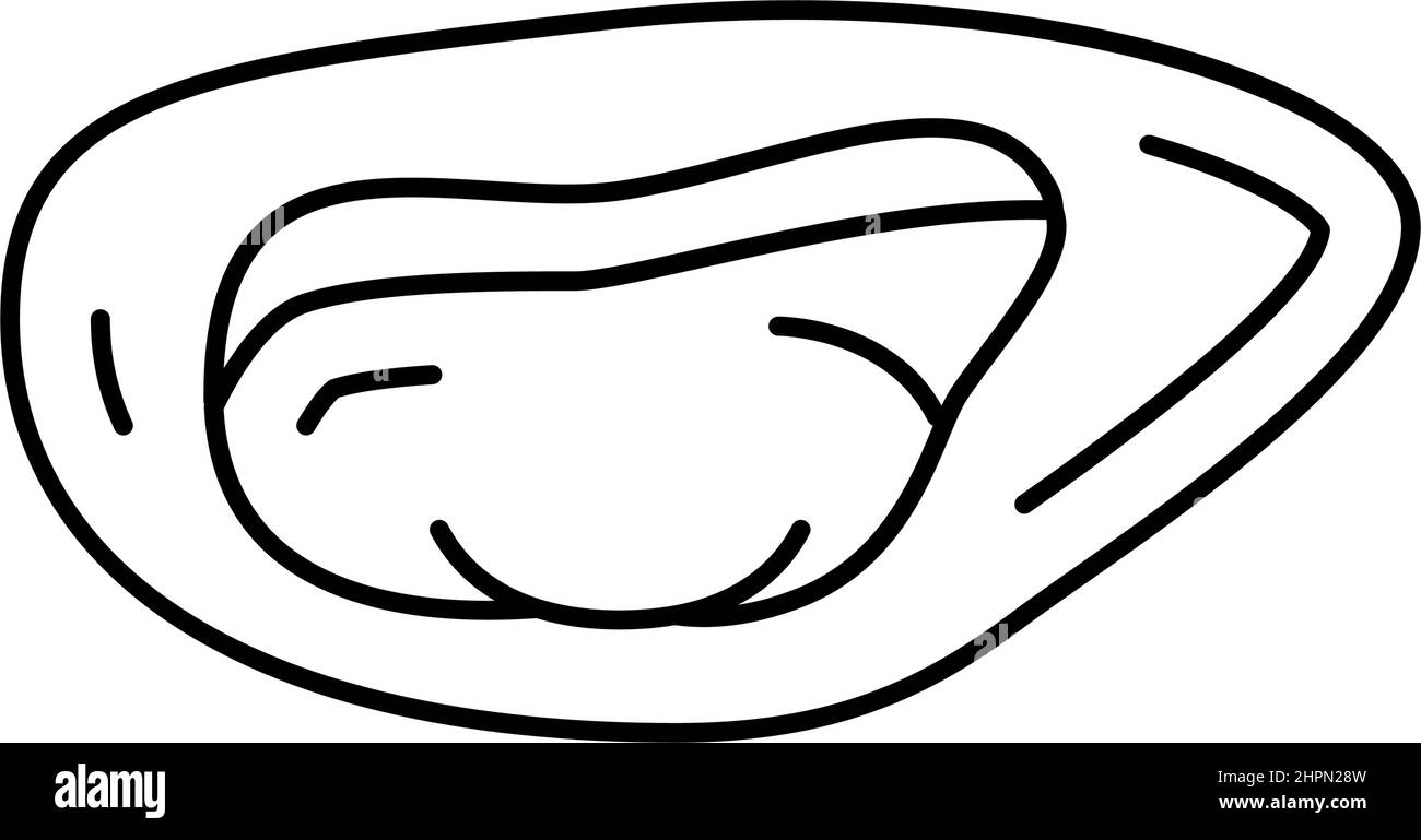 shellfish seafood line icon vector illustration Stock Vector Image ...